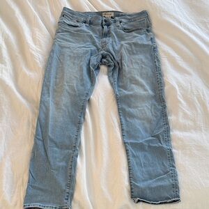Madewell Men's Denim Straight Jeans in Light Blue